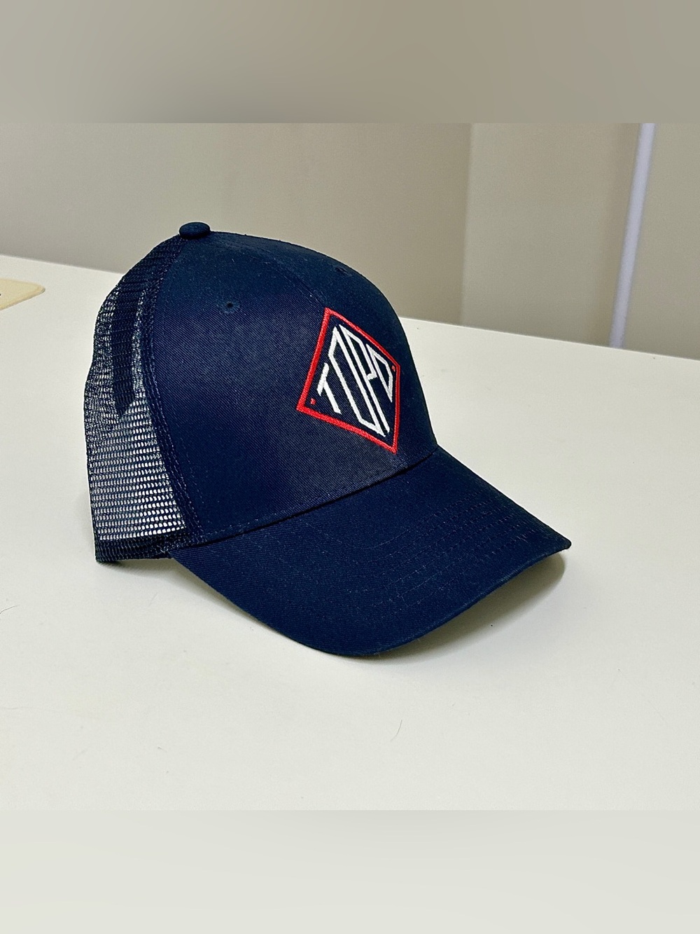 Topo Designs Blue Mesh Diamond Logo Snap Back Adjustable Baseball Trucker Cap